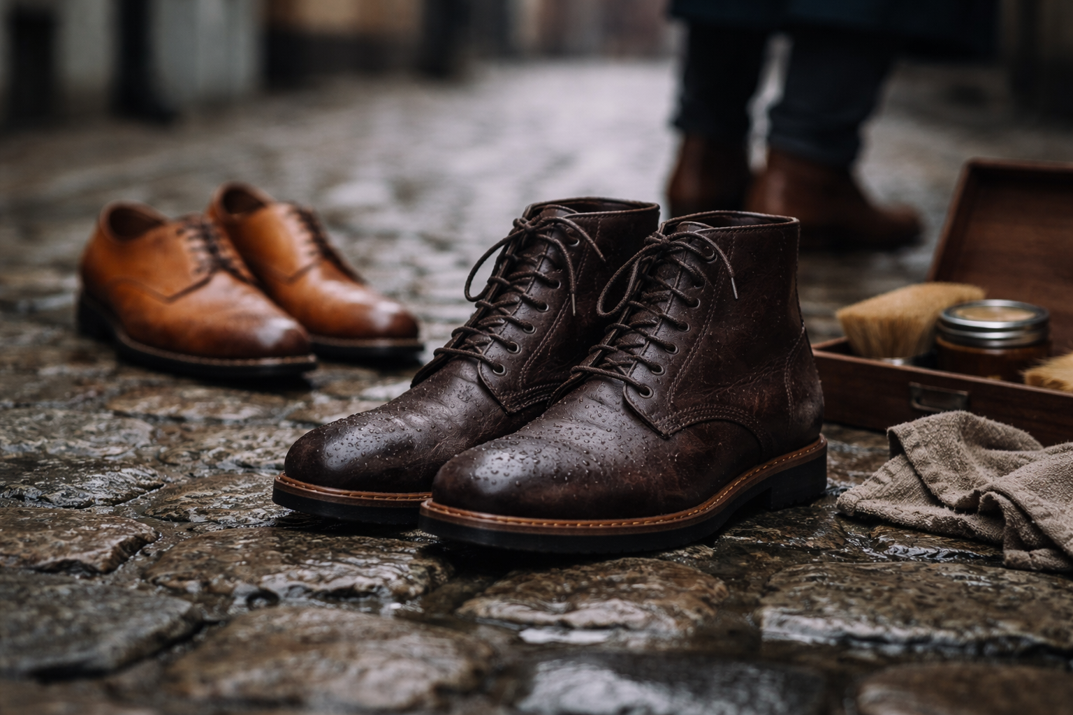 Den danske sko-test: sådan vælger du læder, sål og konstruktion der overlever regn, salt og brosten
