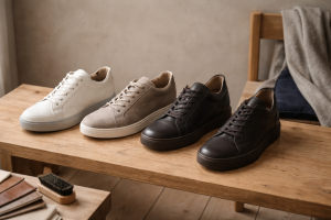 Hvordan du vælger lædersneakers der stadig ser gode ud om to år