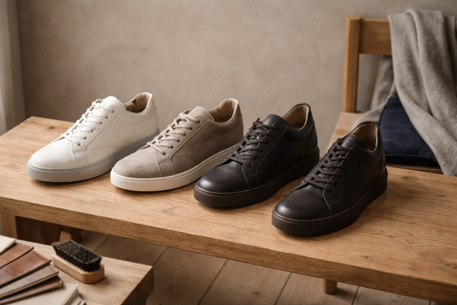 Hvordan du vælger lædersneakers der stadig ser gode ud om to år