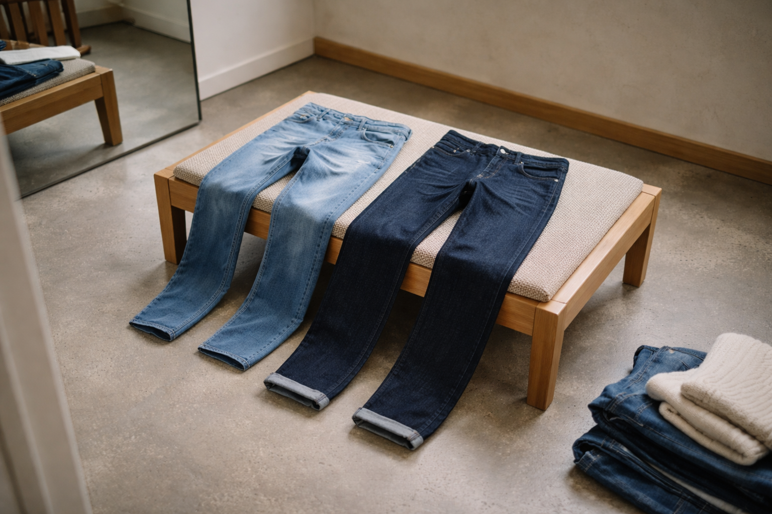 Jeans der ikke giver op kl. 14: min diagnose af baggy knæ og slap bagdel