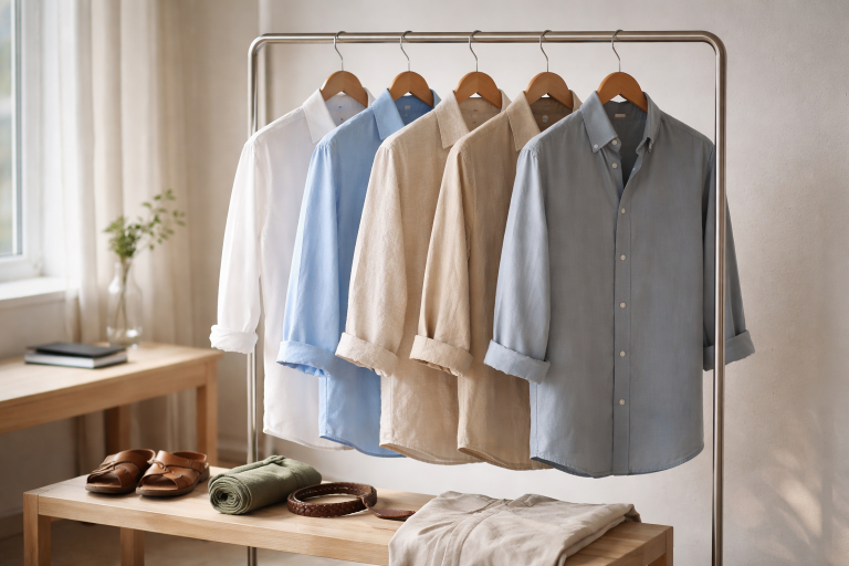 Sommer-skjorter til herre: materialer, pasform og outfits til varme dage
