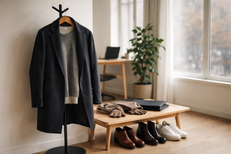 Kontorgarderobe året rundt: lag, materialer og sko til dansk vejr